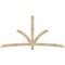 Ekena Millwork Davenport Rough Sawn Timber Gable Bracket, Douglas Fir, 96"W x 48"H x 2"D x 4"F, 12/12 Pitch GBW096X48X0204DAV00RDF - alternate 1
